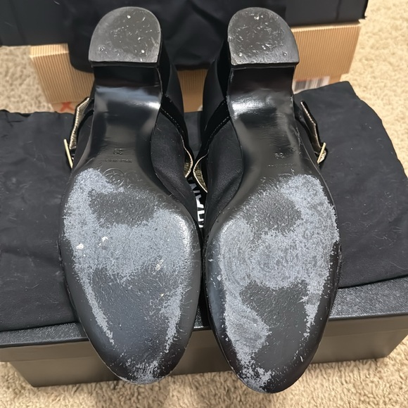 Chanel black Mary Jane style pumps - AUTHENTIC -size 39 European / 8 1/2 US - Picture 2 of 16